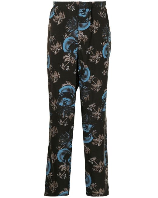 Undercover printed straight-leg trousers