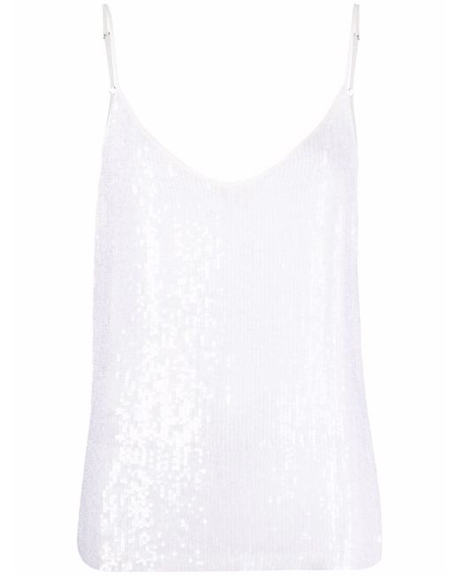 P.A.R.O.S.H. sequined sleeveless tank top
