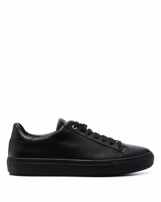 Canali lo-top leather trainers