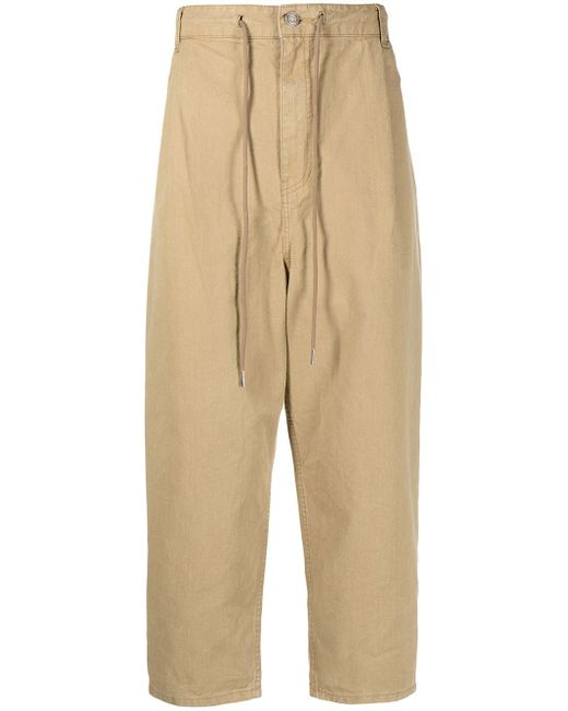 Juun.J cropped tapered-leg trousers