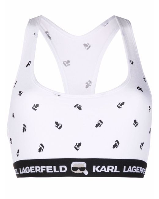 Karl Lagerfeld Ikonik logo bralette