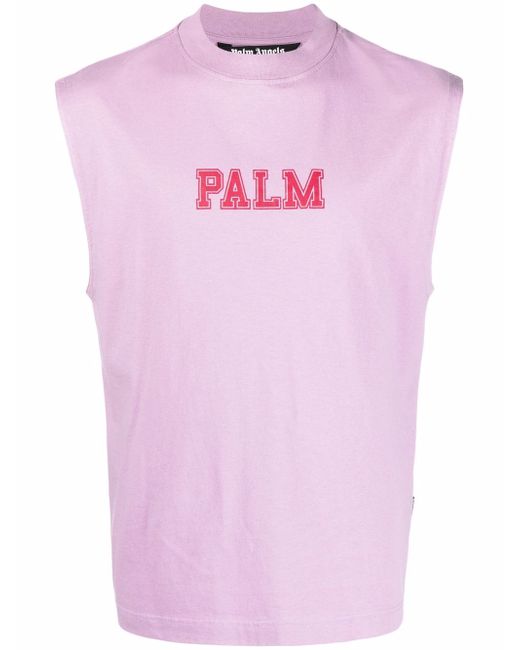 Palm Angels logo-print tank top