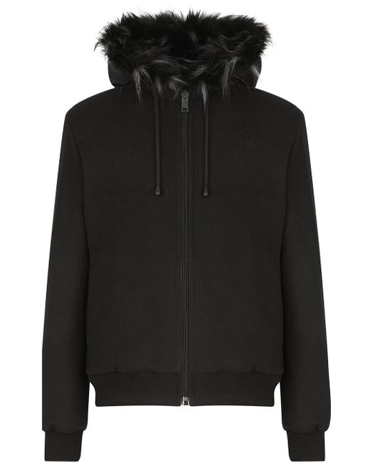 Giuseppe Zanotti Design Robin faux-fur hooded jacket