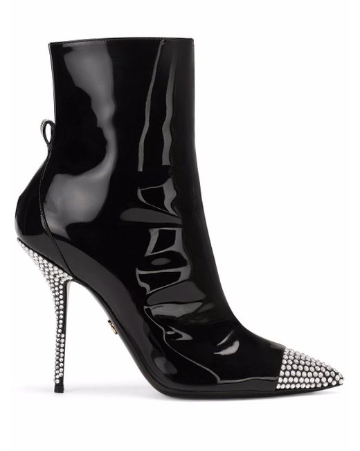 Dolce & Gabbana crystal-embellished ankle boots