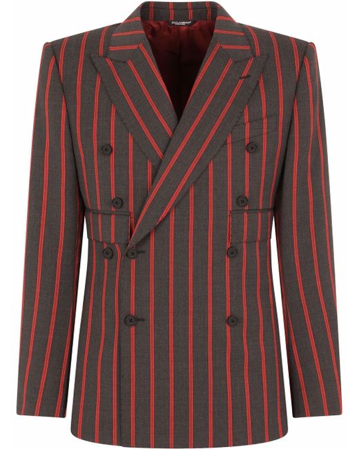Dolce & Gabbana Double-breasted Pinstripe Wool suit