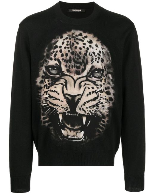 Roberto Cavalli leopard-print sweatshirt