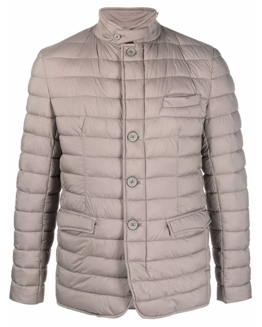 Herno high-neck buttoned padded jacket
