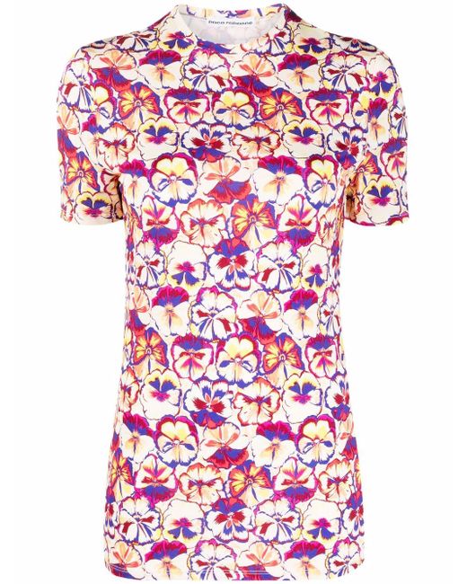 Paco Rabanne floral-print short-sleeve T-shirt