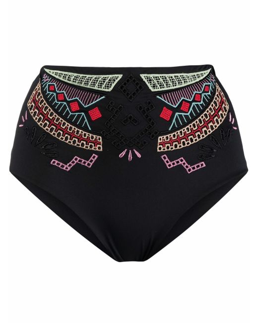Ermanno Scervino high-waisted embroidered bikini bottom