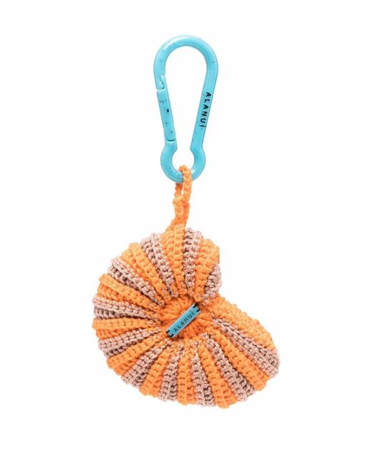 Alanui crochet snail keyring