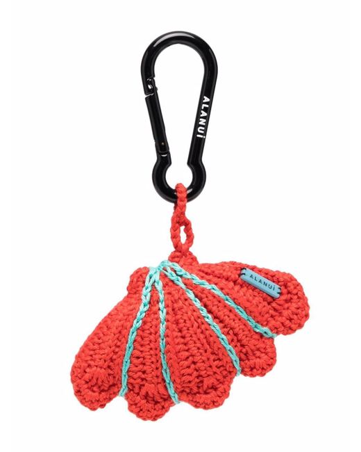 Alanui crochet shell keyring