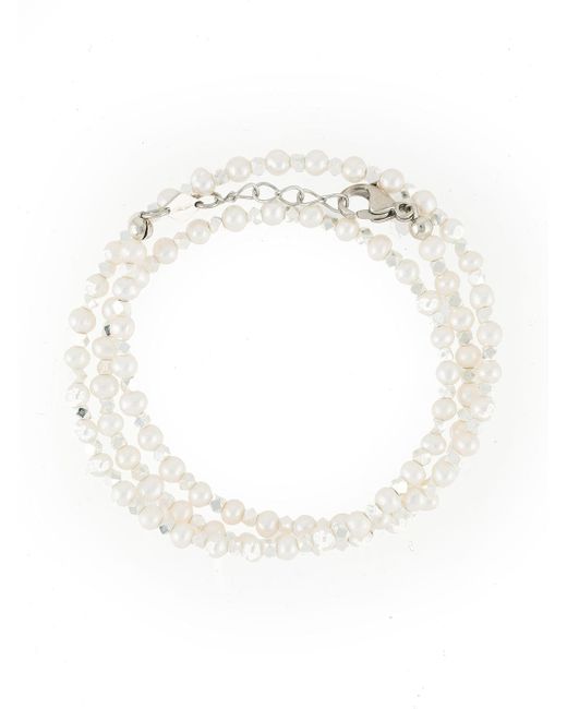 Nialaya Jewelry double-layer pearl bracelet