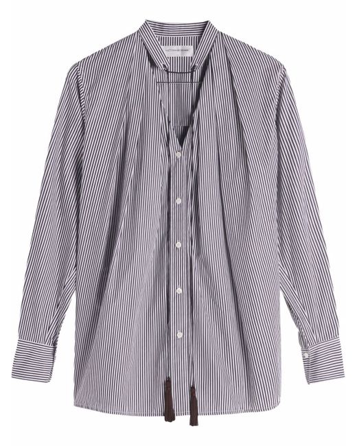 Victoria Beckham tassel-detail striped shirt
