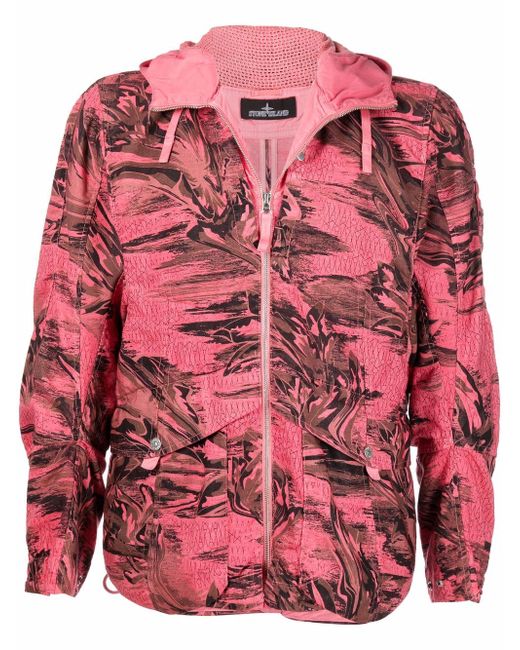 Stone Island Shadow Project floral-print bomber jacket