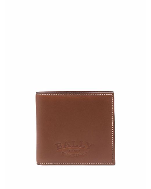 Bally embossed-logo leather wallet