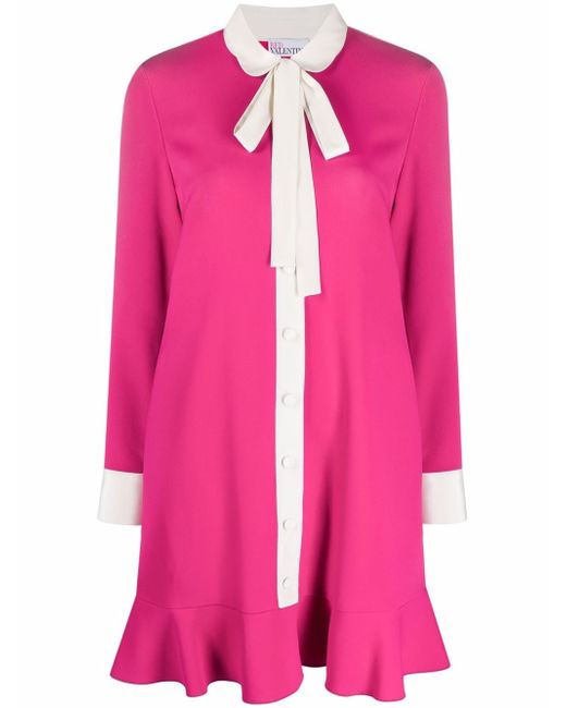 RED Valentino pussy-bow collar dress