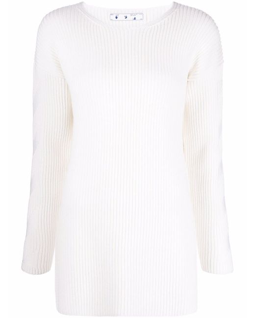 Off-White ribbed-knit jumper