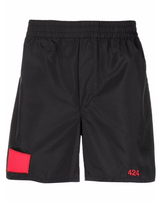 424 patch-detail track shorts