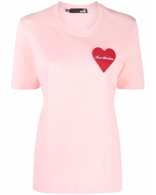 Love Moschino heart-print T-shirt