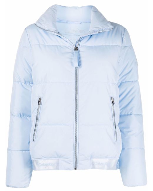 Calvin Klein zip-pocket puffer jacket