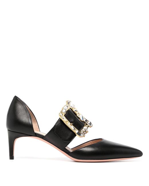 Bally buckle-detail pointed pumps