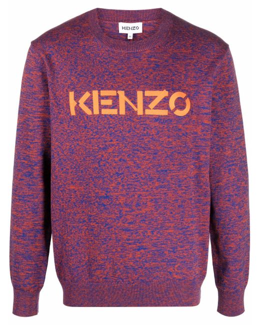 Kenzo logo-print cotton jumper