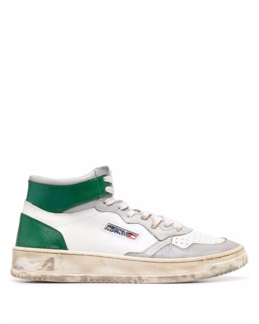 Autry distressed-effect high-top sneakers