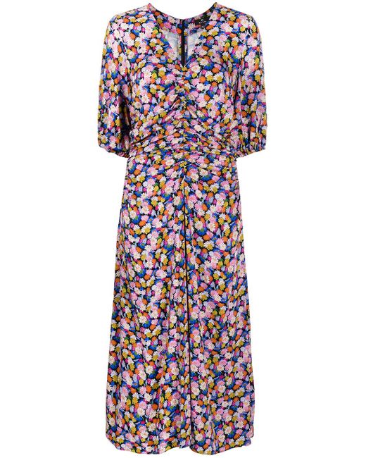 PS Paul Smith floral-print draped midi dress