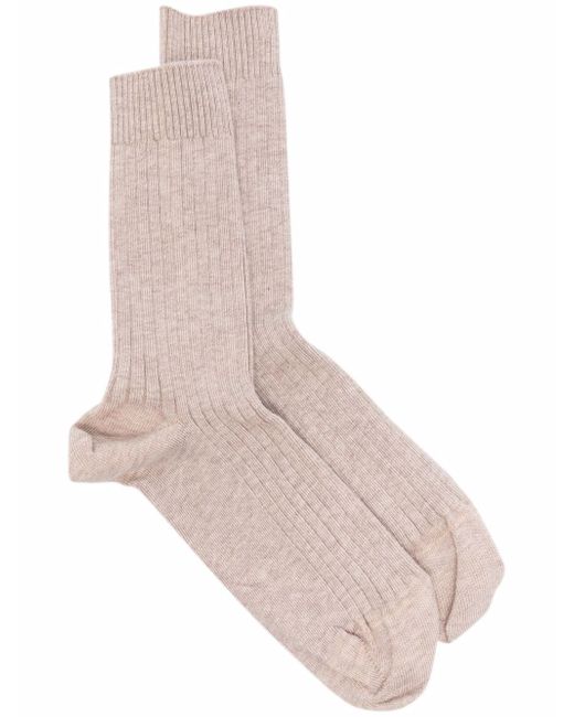 Baserange cotton-blend ribbed knit socks