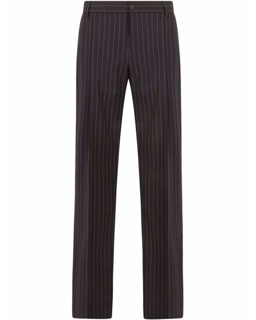 Dolce & Gabbana pinstripe straight leg trousers