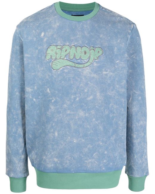 Ripndip Ripntail chenille logo sweatshirt