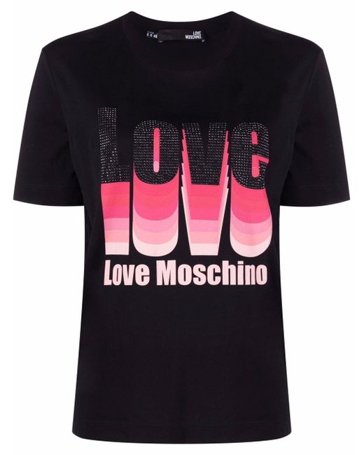 Love Moschino logo-print T-shirt