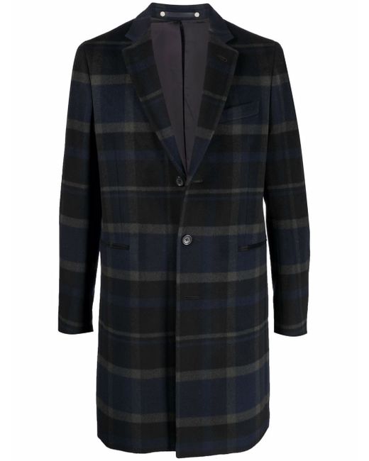 PS Paul Smith check-pattern single-breasted coat