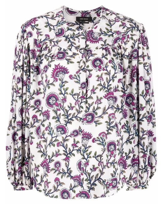 Isabel Marant Brunille floral print blouse