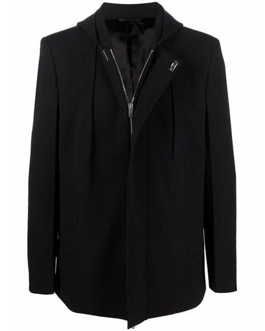 Givenchy zip-fastening hooded coat