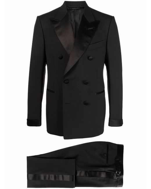 Tom Ford silk detail double-breasted suit