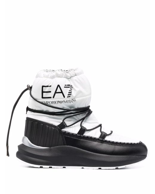 Ea7 logo-print snow boots