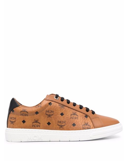 Mcm logo-print lace-up sneakers