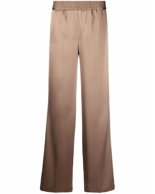 Pt01 wide-leg elasticated trousers