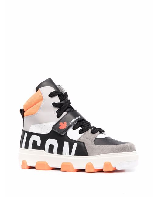 Dsquared2 multi-panel lace-up sneakers