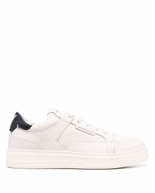 Emporio Armani low-top leather sneakers