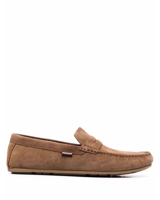 Tommy Hilfiger signature-patch driver loafers