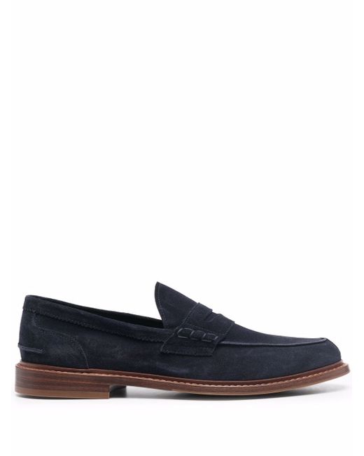 Brunello Cucinelli slip-on suede penny loafers