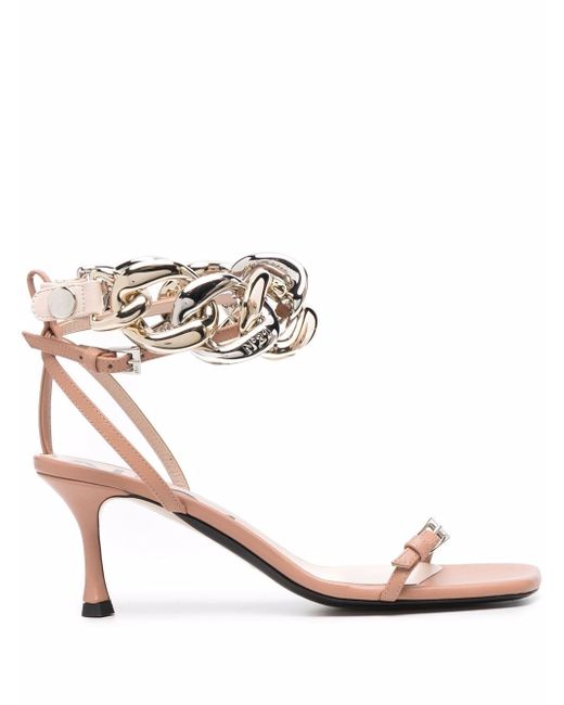 N.21 chain-link leather sandals