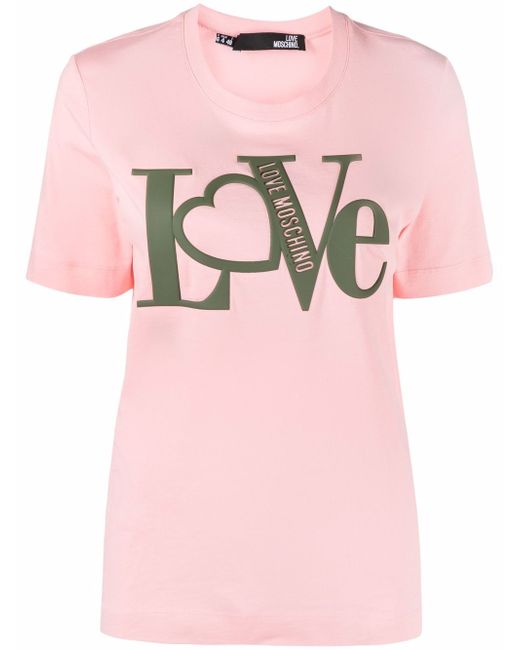 Love Moschino logo-print T-shirt