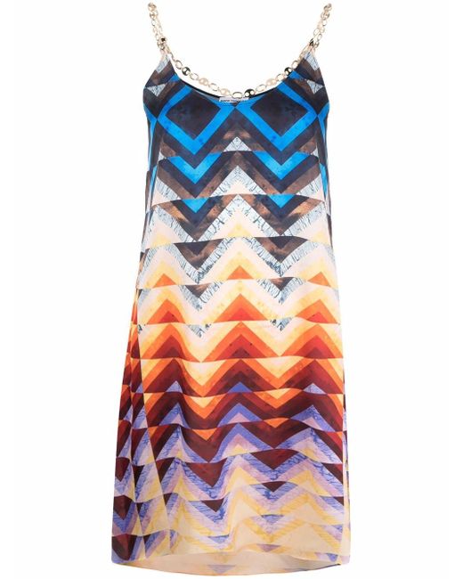 Paco Rabanne geometric-print dress