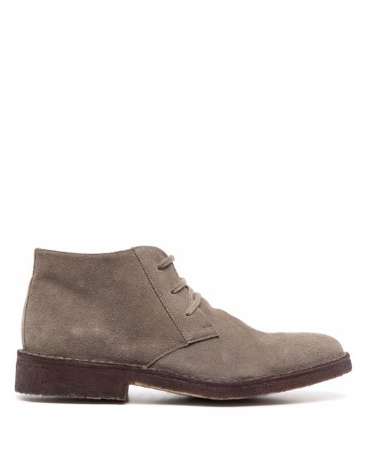 Corneliani lace-up suede boots