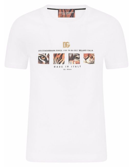 Dolce & Gabbana tiger logo-print T-shirt