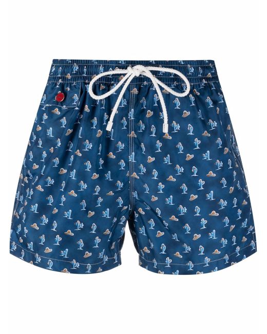 Kiton patterned swim shorts