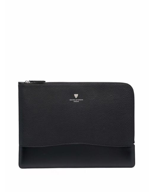 Aspinal of London City Tech leather laptop bag